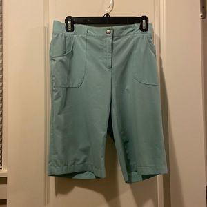 Chicos weekend light blue cargo shorts